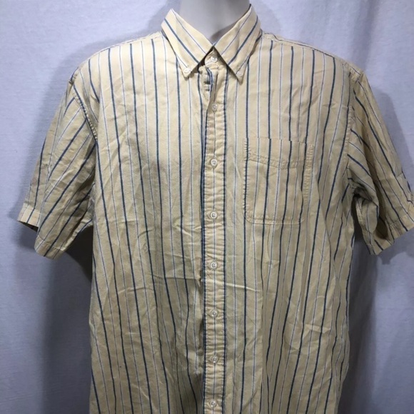 4/$35 L.L. bean button up shirt large tall stripe - Picture 1 of 5